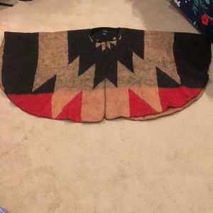 Brixton Poncho with carrying tote.